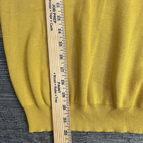 Wild Flower Embroidered Statement Sleeve Sweater Size Small Yellow - Picture 11 of 13